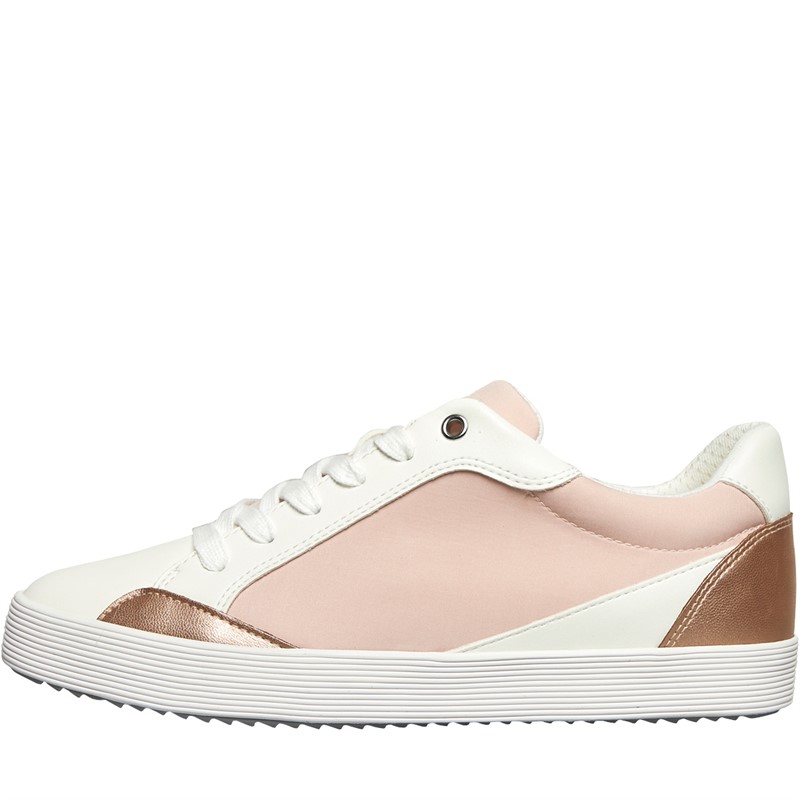 GEOX Womens Blomiee Trainers Light Rose/Optic White