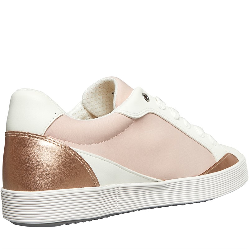 GEOX Womens Blomiee Trainers Light Rose/Optic White