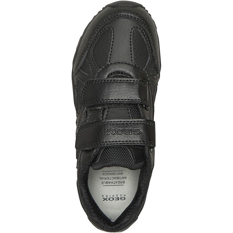 GEOX Boys Pavel Double Strap Trainers Black