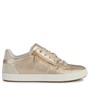 GEOX Dame Blomiee Side Zip Træningssko Lys Guld/Lys Sand
