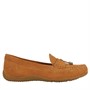 GEOX Mocassins Femme Vega à Pompon Cognac