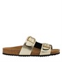 GEOX Dame Brionia To-strops Sandaler Lyseguld