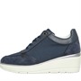 GEOX Womens Idle Wedge Trainers Dark Jeans/Navy