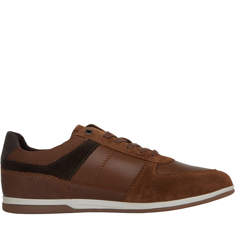 GEOX Mens Renan Low Profile Shoes Brown/Dark Brown