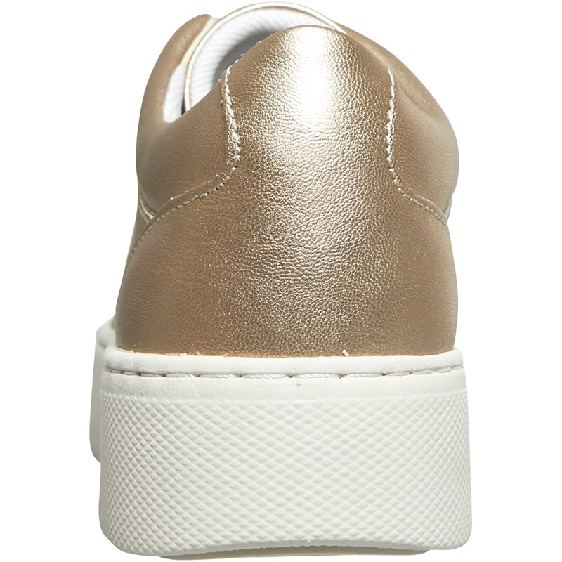 GEOX Womens Skyely Trainers Light Gold