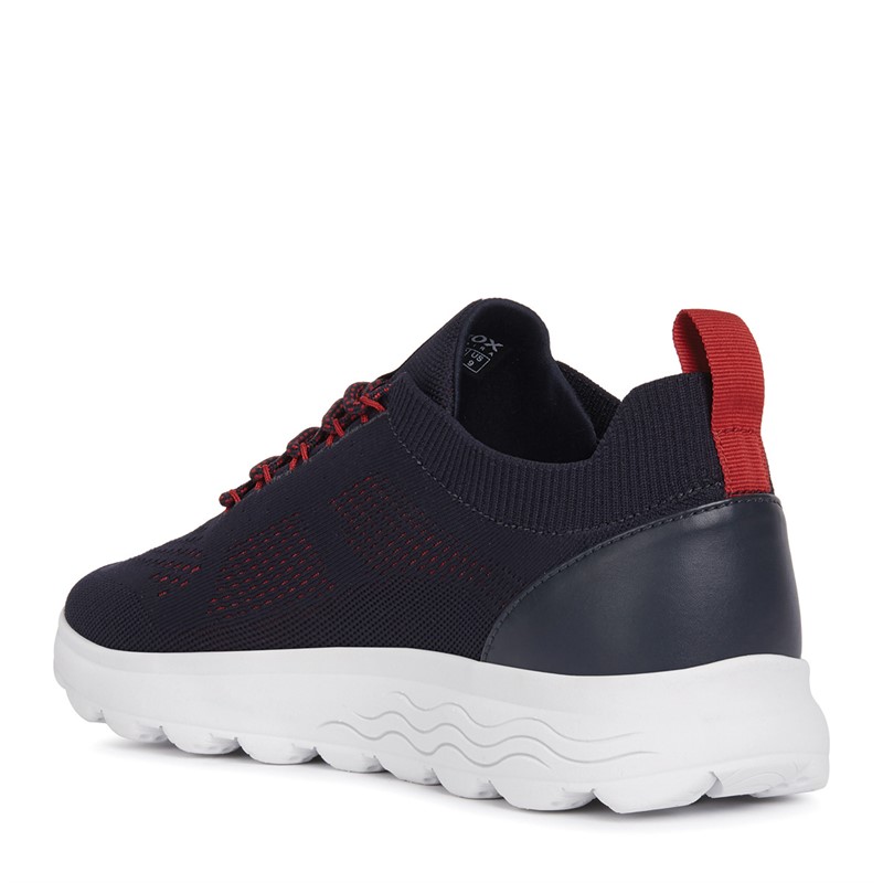 GEOX Herren Spherica Gestrickte Sneaker Marine