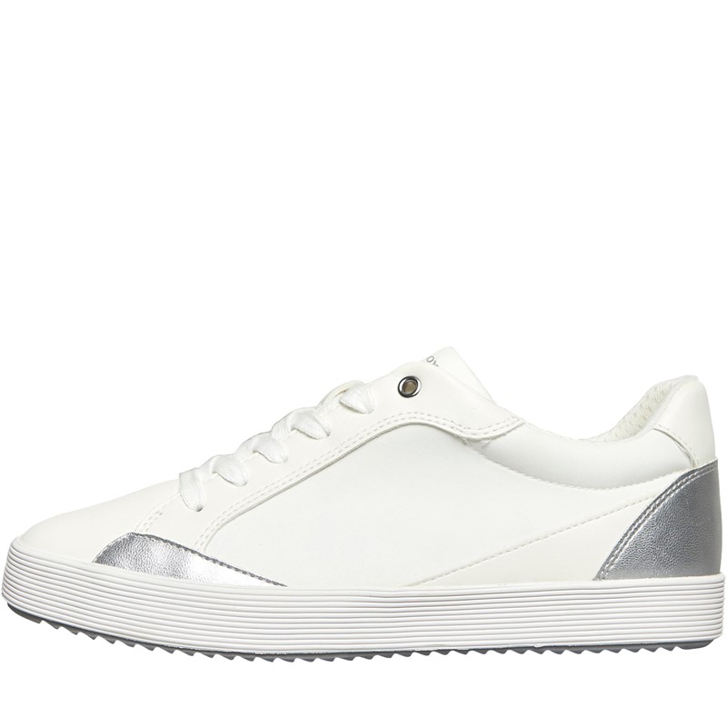 GEOX Womens Blomiee Trainers White/Optic White