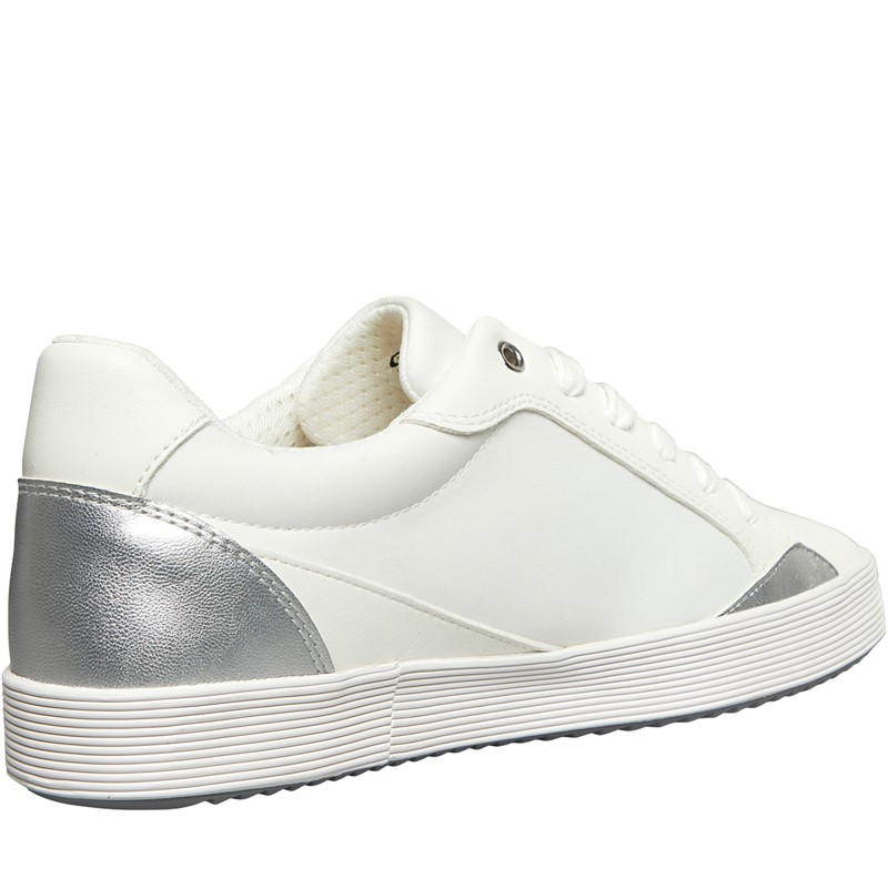 GEOX Womens Blomiee Trainers White/Optic White