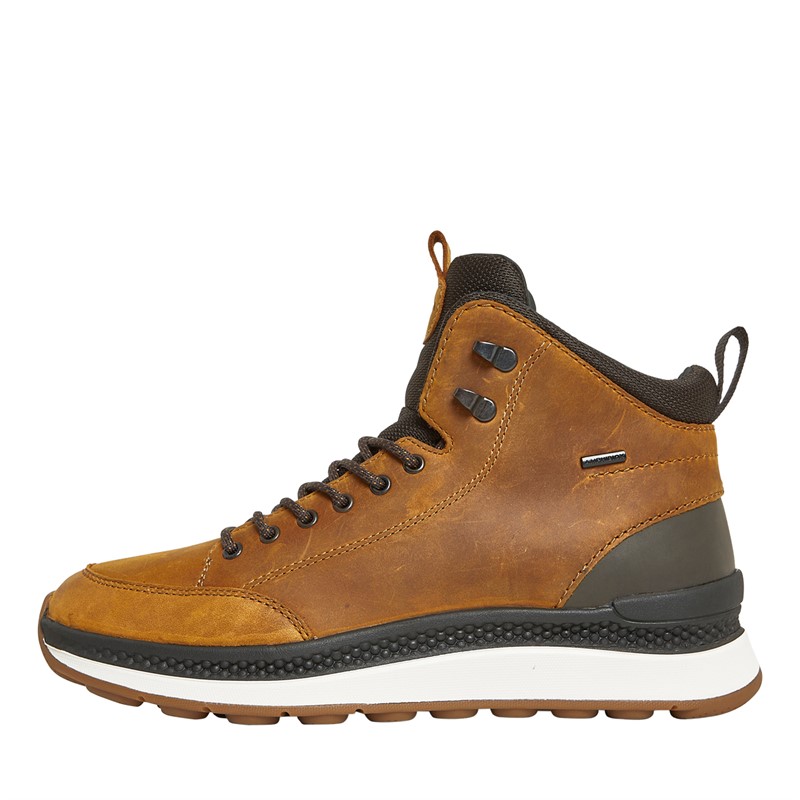 GEOX Bottines Actif Spherica Homme Ocre/Café foncé