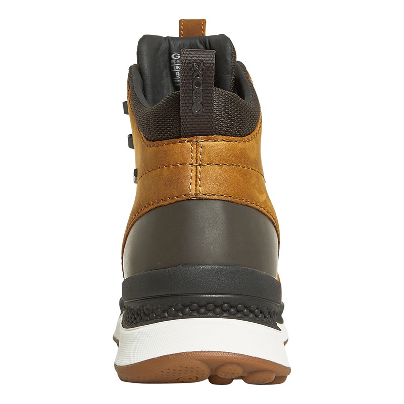 GEOX Bottines Actif Spherica Homme Ocre/Café foncé