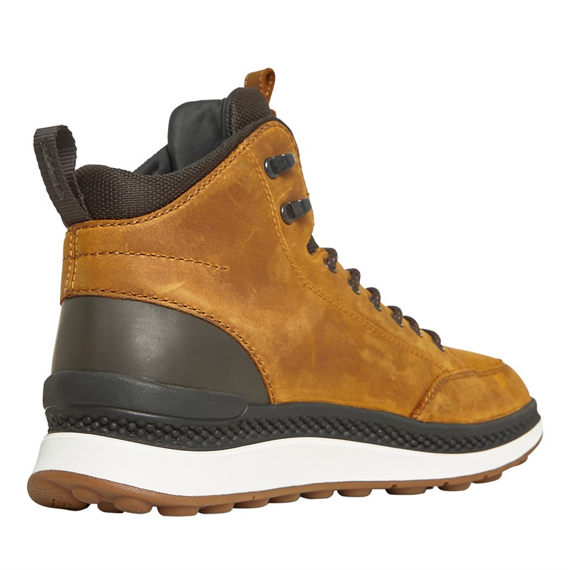 GEOX Bottines Actif Spherica Homme Ocre/Café foncé