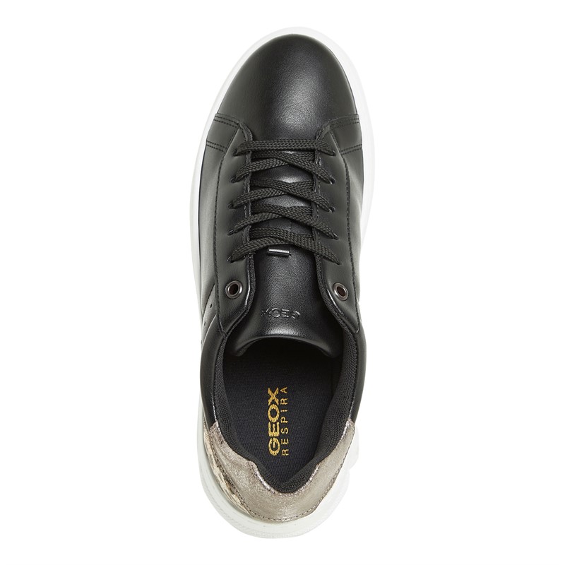 GEOX Womens Ljuba Trainers Black/Gunpowder