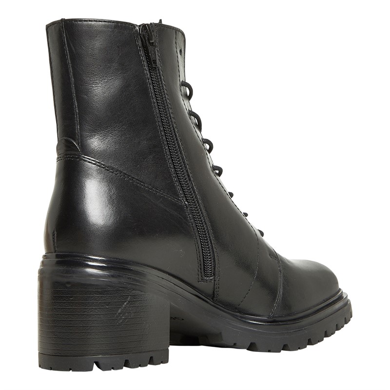 GEOX Damen Damiana Schnürstiefeletten Schwarz