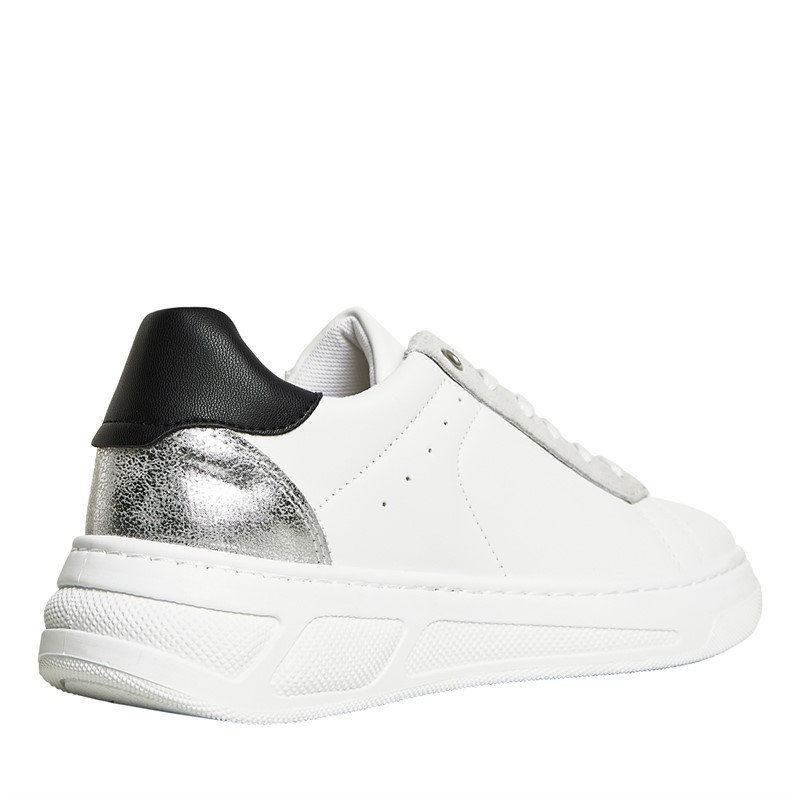 GEOX Chaussures Femme Ljuba Blanc/Argent