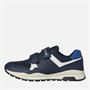 GEOX Junior Boys Pavel Double Strap Trainers Navy/Off White