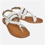 GEOX Womens Maddalusia Flat Sandals White