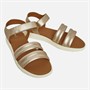 GEOX Womens Dandra Ankle Strap Sandals Light Gold