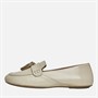 GEOX Womens Palmaria Tassle Loafers Papyrus/Light Gold