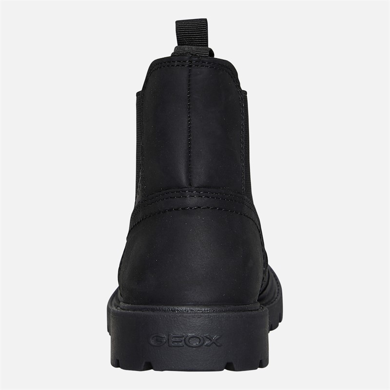 GEOX Junior Junge Shaylax Chelsea Stiefel Schwarz