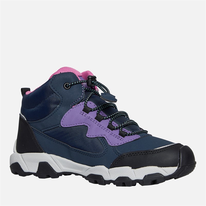 GEOX Junior Mädchen Magnetar Stiefeletten Marine/Violett