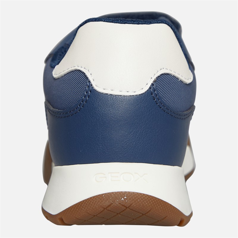 GEOX Baskets Junior Garçon Rann Marine/Ivoire Clair Navy/Lt Ivory