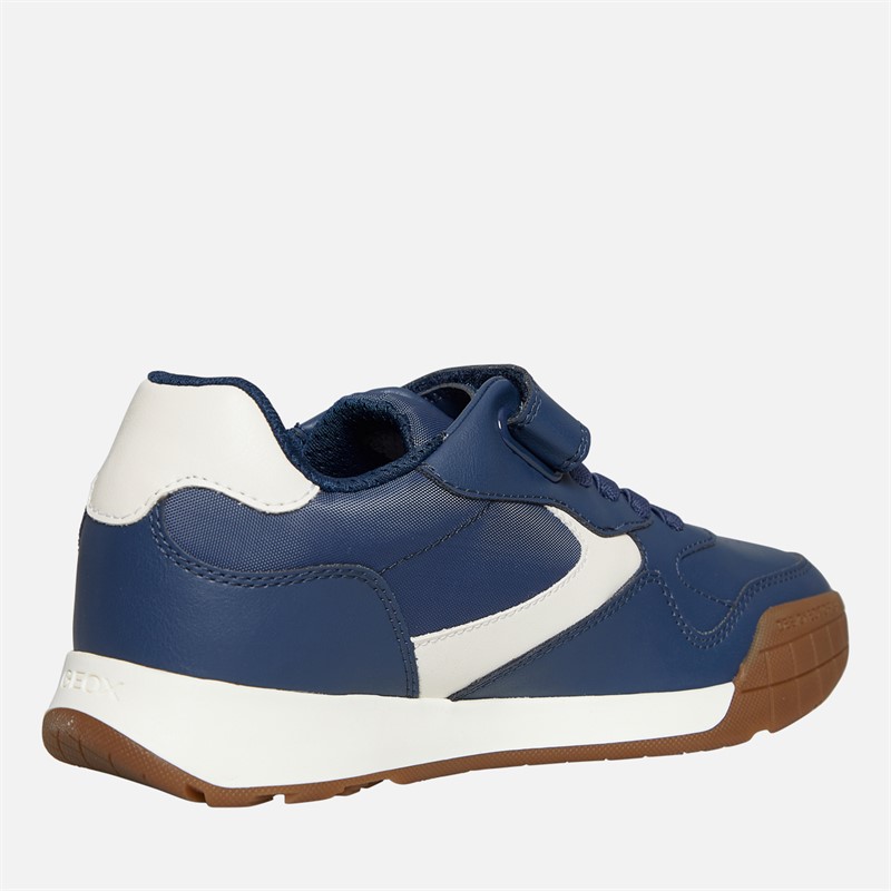 GEOX Baskets Junior Garçon Rann Marine/Ivoire Clair Navy/Lt Ivory