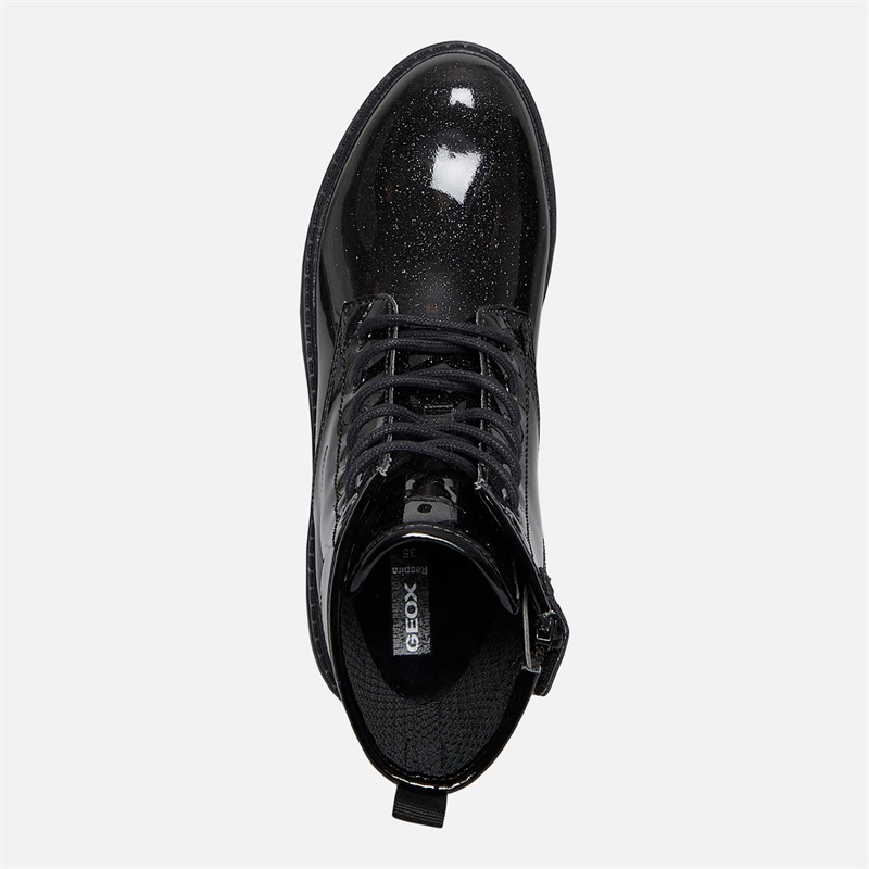 GEOX Junior Girls Casey Ankle Boots Black