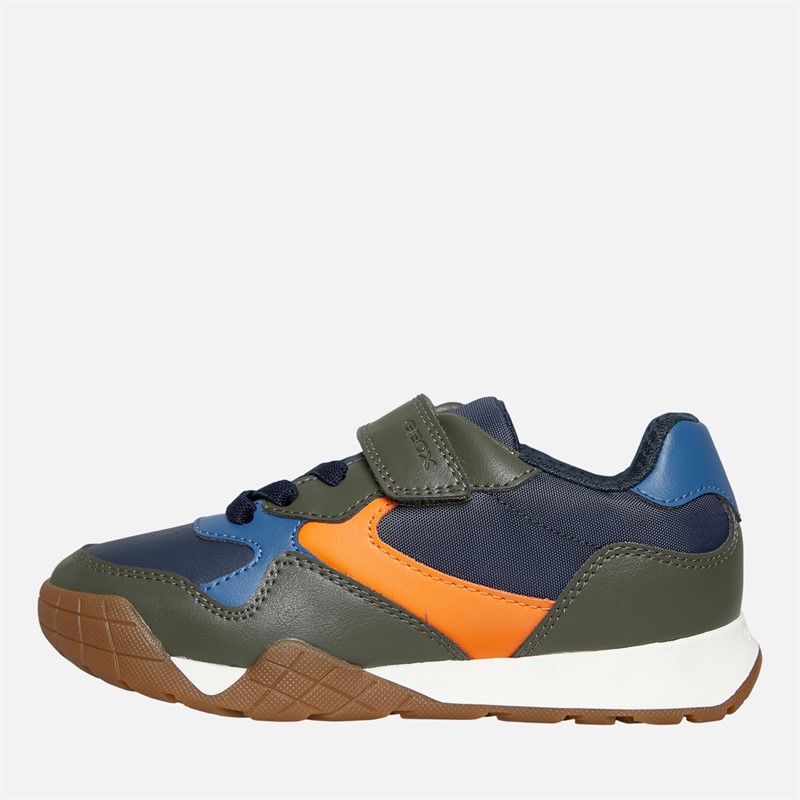 GEOX Baskets Rann Garçon Military/Orange