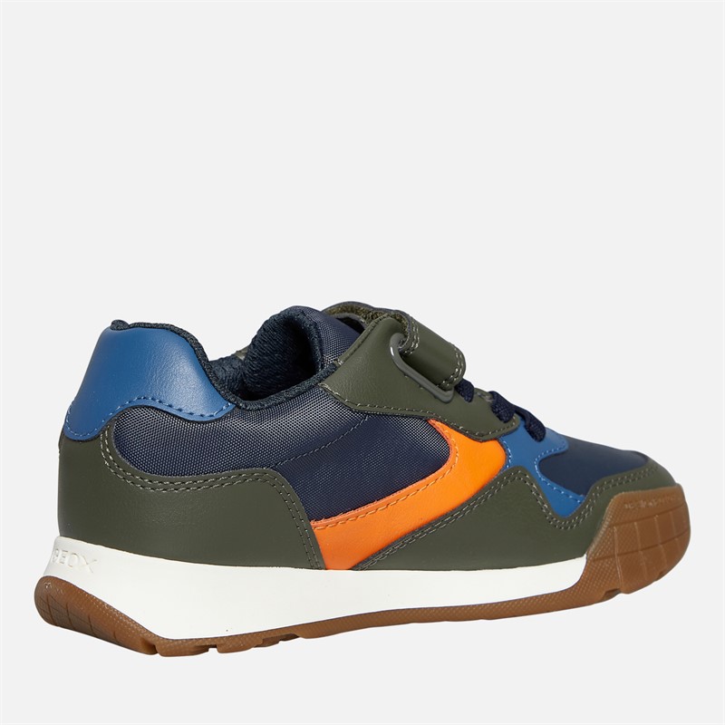 GEOX Baskets Rann Garçon Military/Orange