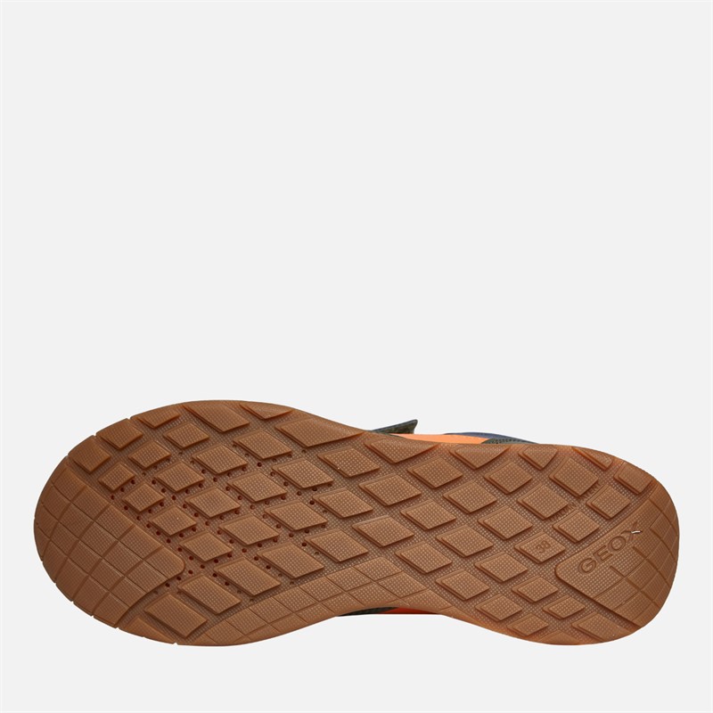 GEOX Baskets Rann Garçon Junior Military/Orange