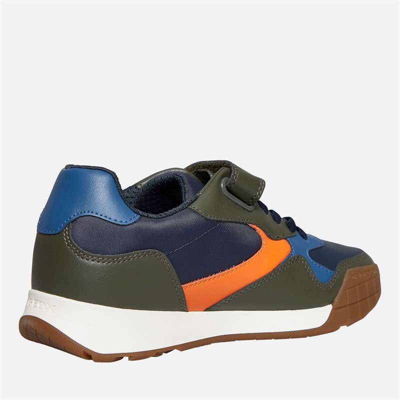 GEOX Baskets Rann Garçon Junior Military/Orange