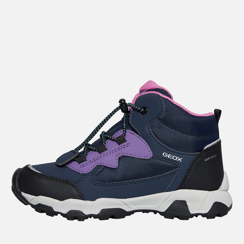 GEOX Bottes à cheville Magnetar Fille Bleu Marine/violet