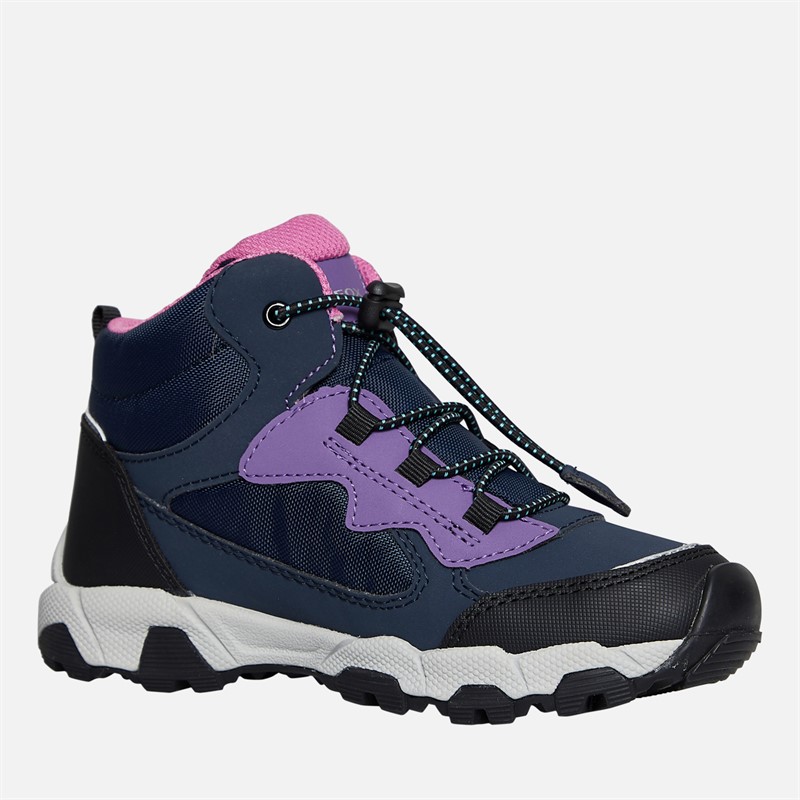 GEOX Bottes à cheville Magnetar Fille Bleu Marine/violet