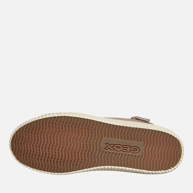 GEOX Baskets montantes zippées sans miroir Fille juniors Dark Beige