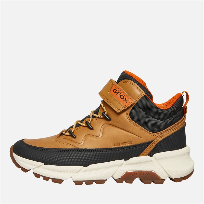 GEOX Junior Junge Flexypher Plus Stiefel Dunkelgelb / Schwarz