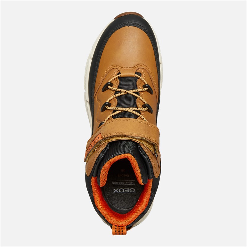 GEOX Junior Junge Flexypher Plus Stiefel Dunkelgelb / Schwarz