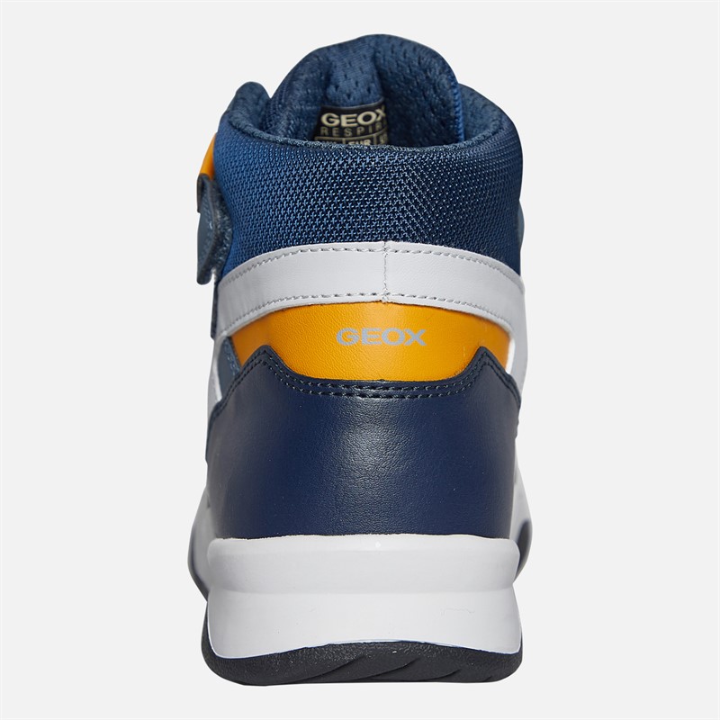 GEOX Baskets montantes Perth juniors Garçon Avio/Gris