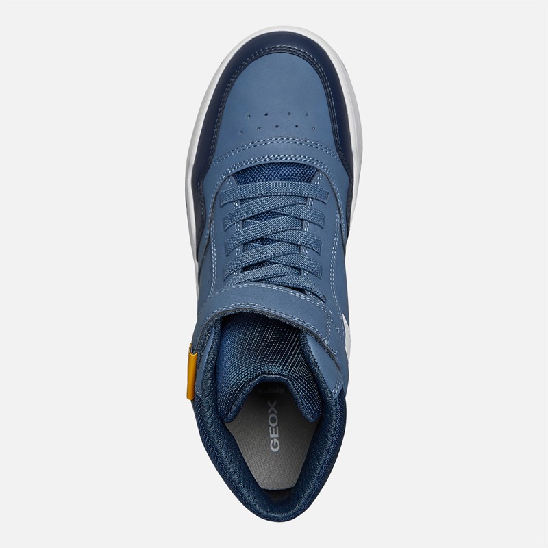 GEOX Baskets montantes Perth juniors Garçon Avio/Gris