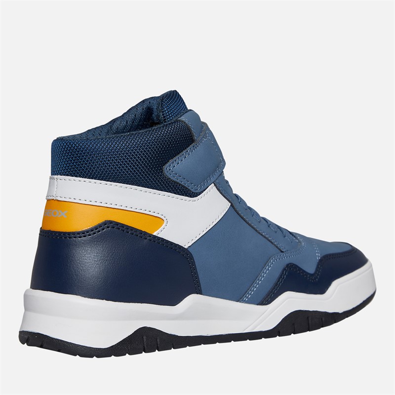GEOX Baskets montantes Perth juniors Garçon Avio/Gris