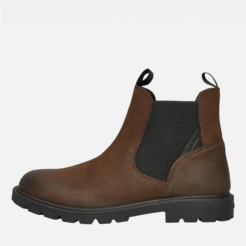 GEOX Junior Junge Shaylax Chelsea Stiefel Kaffee / Schwarz