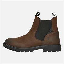 GEOX Junior Boys Shaylax Chelsea Boots Coffee/Black