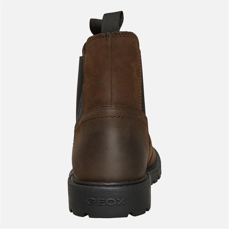 GEOX Junior Junge Shaylax Chelsea Stiefel Kaffee / Schwarz
