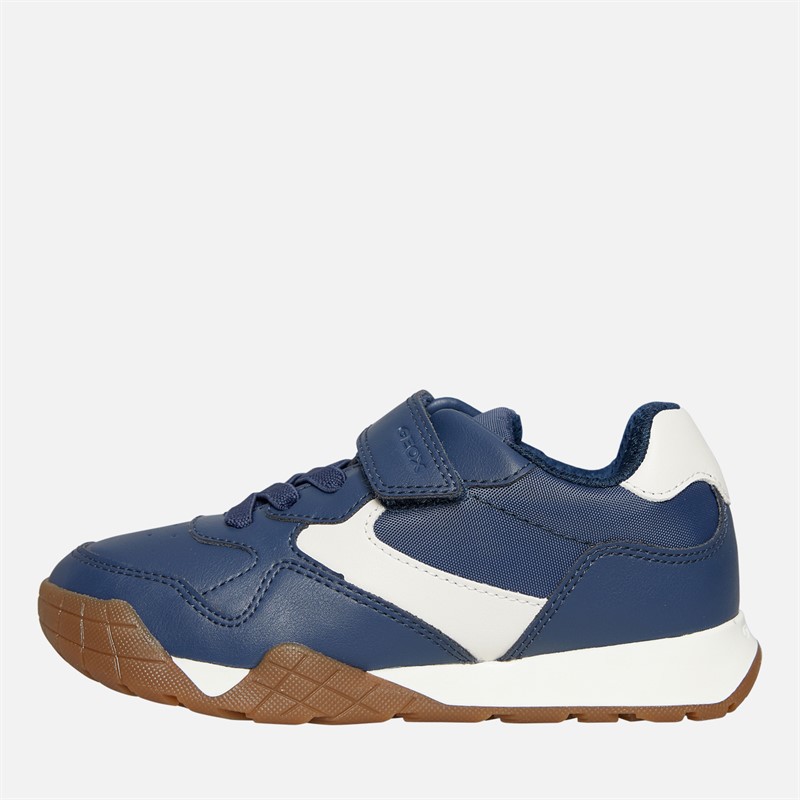 GEOX Baskets Rann Garçon Bleu Marine/Ivoire Clair Navy/Lt Ivory