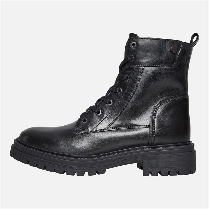 GEOX Iridea sznurowane botki dla niej kolor Czarny