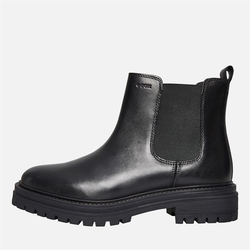 GEOX Womens Iridea Chelsea Boots Black - Size 40