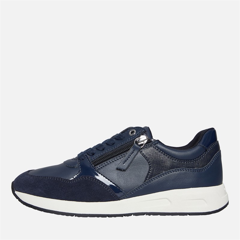 GEOX Dames Bulmya Rits Sneakers Navy - Maat 40