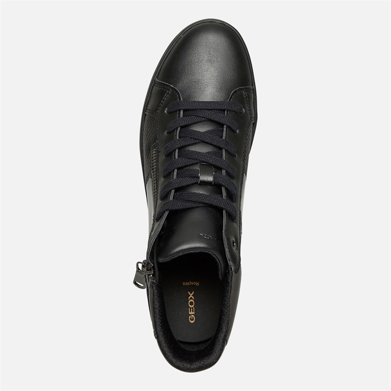 GEOX Blomie wysokie sneakersy zapinane na zamek błyskawiczny dla niej kolor czarny