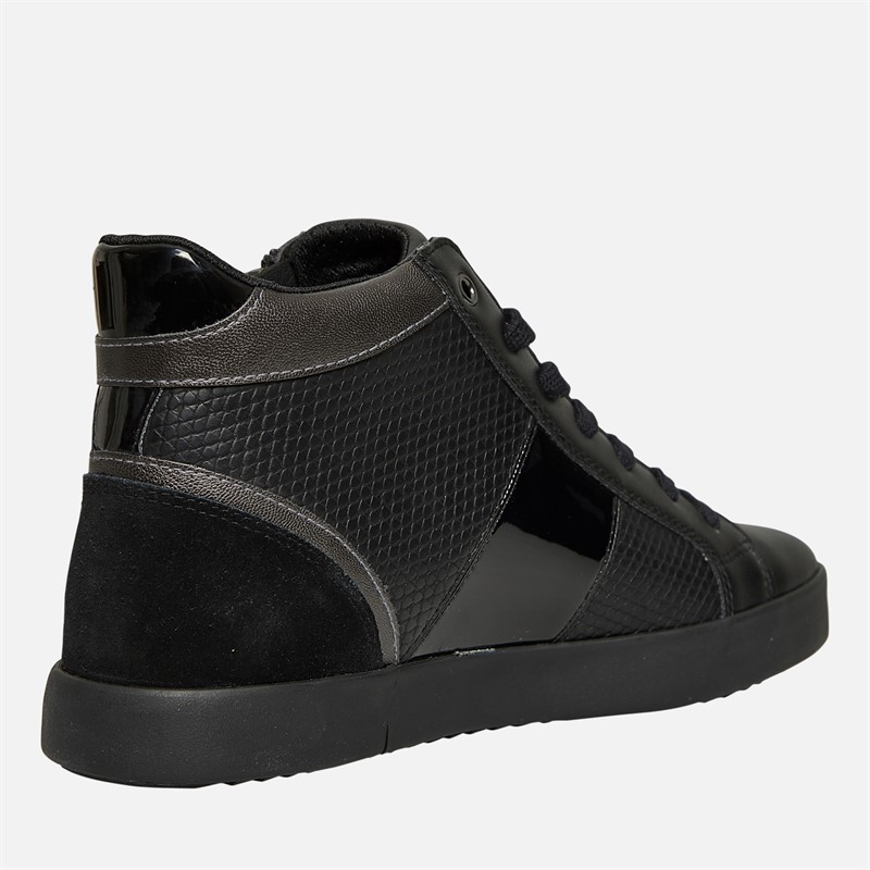 GEOX Blomie wysokie sneakersy zapinane na zamek błyskawiczny dla niej kolor czarny