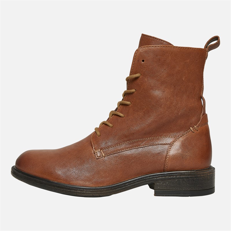 GEOX Damen Catria Schnürstiefeletten Braun