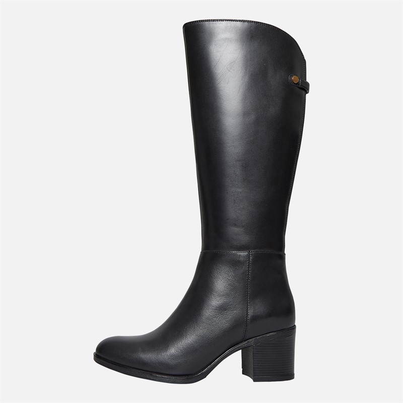 GEOX Damen neue kniehohe Stiefel Schwarz